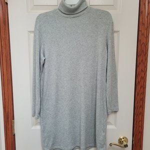 Zara Sage Green/Gray Turtleneck Sweater Dress Womens Size S